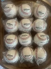 12 ea. (1 Dozen) Wilson A1010S-Blem Practice Baseballs