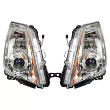 HID/Xenon Headlights For Cadillac CTS 2008-2014 DRL Projector Chrome Left+Right