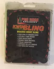 Pine Ridge Archery Kwik Sling Braided Wrist Sling For Bow Red/Black