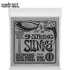 Ernie Ball 2628 9-String Slinky Nickel Wound Electric Guitar Strings 9-105