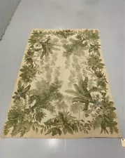 fine needlepoint wool rug, hand made