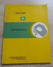 John Deere Tractor 3650 Operating Instructions