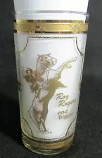 ROY ROGERS & TRIGGER DRINKING GLASS FROM DAUGHTER MIMI ROGERS ESTATE SALE