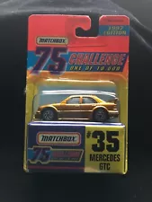 1997 Matchbox 75 Challenge Mercedes GTC ~ Gold ~ New ~ Free Shipping 