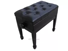 ADJUSTABLE PIANO BENCH/STOOL/CHAIR- EBONY OPENED ITEM