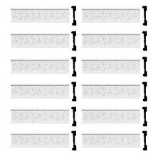 Renovator's Supply Crown Molding White Urethane Ornate Design 12 Pieces Totalin