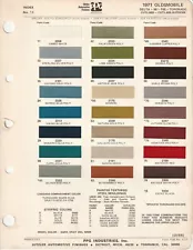 1971 OLDSMOBILE CUTLASS 442 DELTA 98 TORONADO F-85 PAINT CHIPS PPG