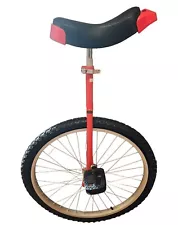 Unicycle One Wheel Bicycle Red *READ*