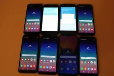 Lot of 9 Used Samsung Galaxy Mixed Models for re-sale and parts