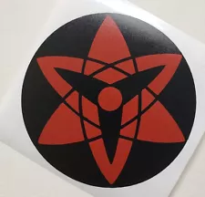 Sasuke Mangekyou Sharingan Eternal Eye Naruto Sticker Waterproof Decal! Laptop