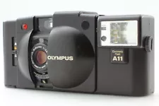 [Exc+5] Olympus XA2 BLACK Point & Shoot Camera w/ A11 Flash From JAPAN