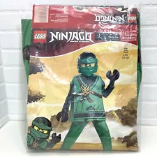 Lego Ninjago Costume. Kids Sz Large 10/12. Green Master Of Spinjitzu. Lloyd.