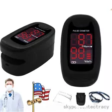 Fingertip Pulse Oximeter Blood Oxygen Saturation Monitor with sfotbag,rope,USA