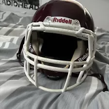 Used Maroon Riddell Revolution Speed Football Helmet LARGE 2011 season