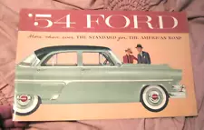 '54 Ford The Standard for the American Road Dealer Sales Brochure