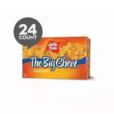 JOLLY TIME The Big Cheez Gourmet Cheddar Cheese Microwave Popcorn 24 Bags, 3.5oz