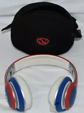 LIMITED EDITION Ncredible1 Nick Cannon Bluetooth Headphones Red White, Blue