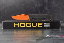 Hogue Extrak Fixed Blade Knife, Hunter Orange Cerakote, Black G10 Scales