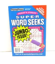 Penny Press Super Word Seek Puzzles Book 113 Puzzles Penny's Finest Jumbo Issue