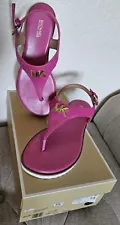 Jilly Flat Sandal Michael Kors Cerise Hot Pink Summer Shoes