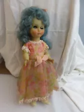 Creepy Face 17" Doll Tulle Dress & Shoes Halloween Prop. Scary