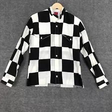 VTG Mo Betta Shirt Men 14.5-33 Black White Check Button Up Garth Brooks Cowboy