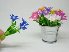 1 pc Miniature Rain Lily Flower Clay Dollhouse Handmade Garden Decor 1/12