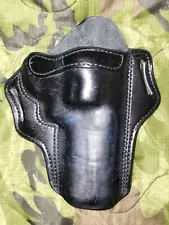 Azula Black Leather Revolver Holster Large (N-Frame) 4" Barrel Right Hand RB 4