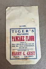 Tiger's Self-Rising Pancake Flour Bag Califon, New Jersey _Unused