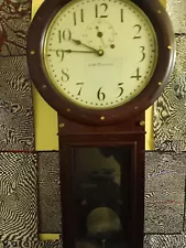 seth thomas wall clock vintage antique