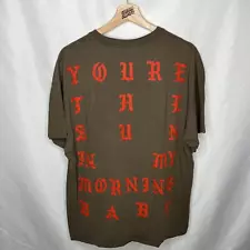 Kanye West Life of Pablo Sun in my Morning Babe Saint Pablo Tour Merch Tee XL