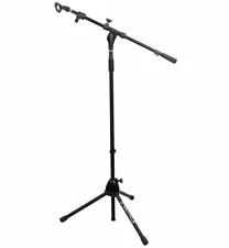 Rockville RVMIC1 Telescoping Microphone Stand Dual Telescope Boom & Tripod Base