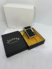 Top quality premium lighter black and gold in a vintage box