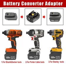 Battery Adapter For Makita 18V Battery Convert for Porter Cable Stanley Tools