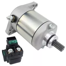 Starter Motor with Relay for Suzuki Eiger 400 2WD 4WD Auto LT-A400 2002-2007 (For: 2002 Suzuki Eiger 400)