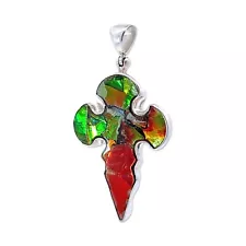 Ammolite Pendant Necklace by Stones Desire