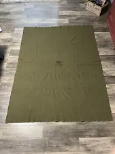 United States Military Medic Green Wool Blanket 80 X 60