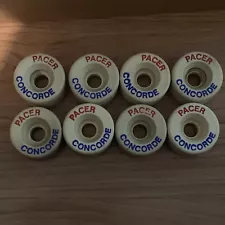 8 Vintage Pacer Concorde Roller Skate Wheels