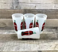 VINTAGE COCA-COLA CUPS 2002 HARD PLASTIC LARGE CUP- 7” Made In USA SET OF 4 EUC!