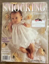 Australian Smocking & Embroidery 1995 Issue 31 Sewing Inserts Intact