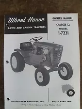 WHEEL HORSE Charger 12 Model 1-7231+ Deck Manual + Decal