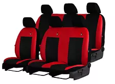 ART. LEATHER TAILORED SEAT COVERS For RENAULT TRAFIC CREW CAB 2014 - 2023 (sale)