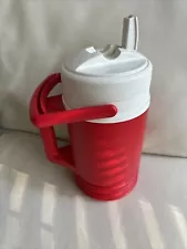 Igloo Half Gallon Insulated Beverage Cooler Fliptop Lid Hooks Red