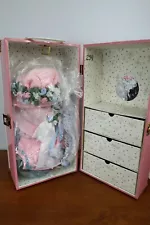 NEW 1989 Robin Woods ENCHANTED TRUNK Pink w/ Outfits & Accessories ONLY for 14"