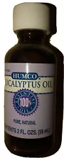 2002 Eucalyptus Oil Humco Essential 100% 2 Fl. oz. (small amount inside)