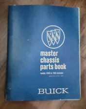 BUICK MASTER CHASSIS PARTS BOOK 1940-1963 INCLUSIVE LIST OEM CATALOG