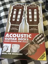 The Acoustic Guitar Chord & Scale Deck Set. Ideal For Beginners