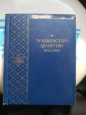 USED WHITMAN CLASSIC 9418 WASHINGTON QUARTERS 1932-64 PAGES Some Damage See P -S