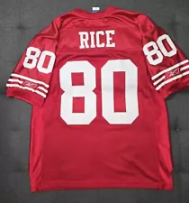 Jerry Rice San Francisco 49ers jersey Reebok Vintage Vtg 50