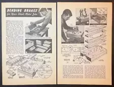 12" Sheet Metal Bending Brake Box and Pan HowTo build PLANS